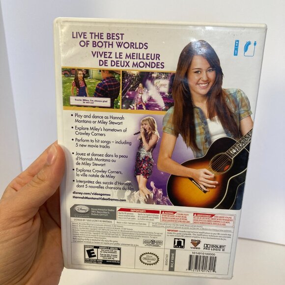 Nintendo Wii Video Game Bundle 2 Hannah Montana World Tour & The Movie + Manuals - Picture 4 of 8